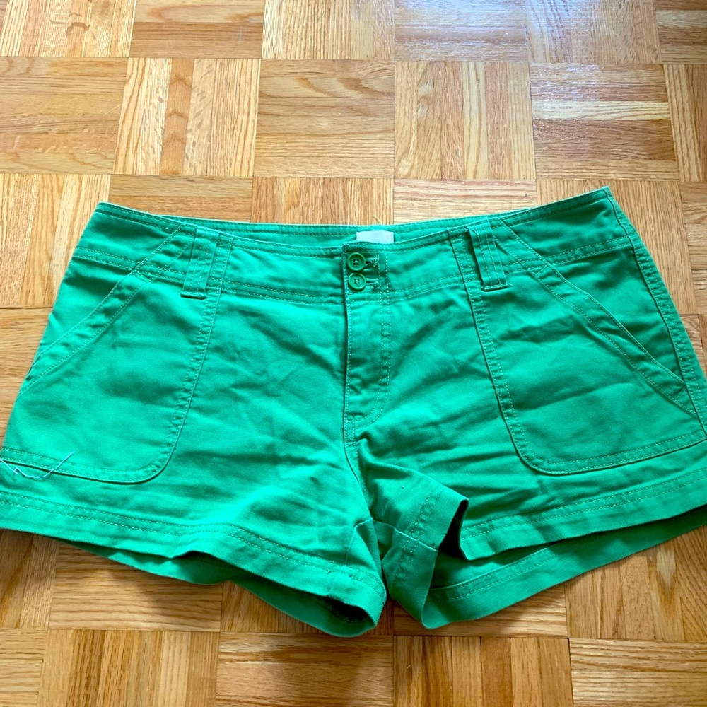 Green shorts Large